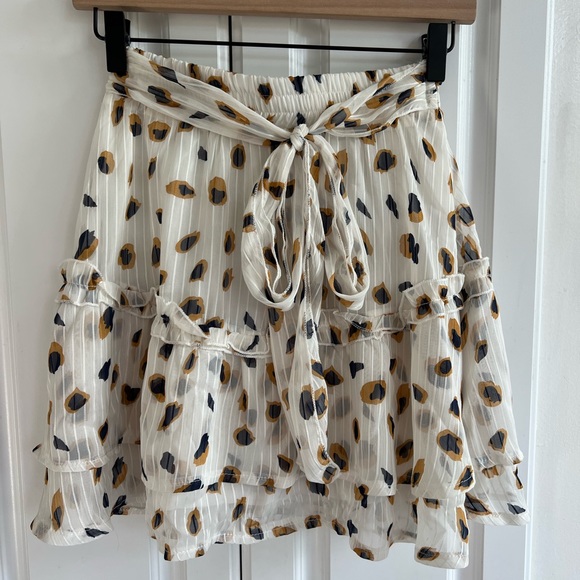 Princess Polly Worton Mini Skirt White Size 2 - Picture 3 of 13